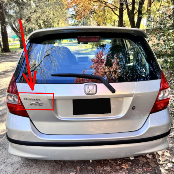 Insignia Baúl para Honda Fit 03-07 Trasera Logo Emblema - Imagen 5