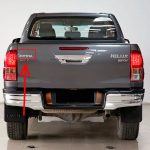 Emblema de Toyota Hilux palabra TOYOTA Cromado 150X28mm - Imagen 4