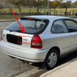 Emblema de Baúl Palabra Honda Civic 96-00 Trasero Cromado - Imagen 4