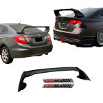 Alerón MUGEN para Honda Civic Si 06-15 de 3 Piezas