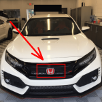 Kit X2 Emblemas Insignias Exterior Rojas Honda Civic 17-18 - Imagen 2
