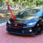 Kit X2 Emblemas Insignias Exterior Rojas Honda Civic 17-18 - Imagen 3