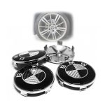 Kit X4 Centros de Llanta para BMW 68mm 36136783536 Fibra de Carbono
