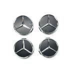 Kit X4 Centros de Llanta para Mercedes Benz Estrella 75mm - Imagen 2