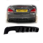Difusor Trasero BMW Serie 1 E82 Negro Brillante M Sport