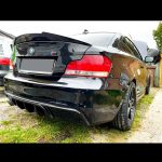 Difusor Trasero BMW Serie 1 E82 Negro Brillante M Sport - Imagen 4