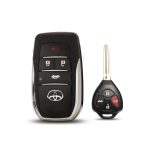 Llave Navaja para Toyota Hilux Corolla 2009-2013 Conversión 3 Y 4 Botones - Imagen 5