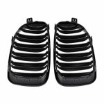 Parrilla Kidneys Riñones doble vira negra brillante BMW Serie 1 E81 E82 E87 Facelift LCI - Imagen 4