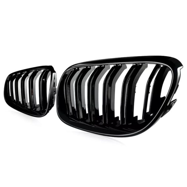 Parrilla Kidneys Riñones Negra Brillante BMW Serie 3 Coupe E92 LCI 09-12 Doble Vira - Imagen 6