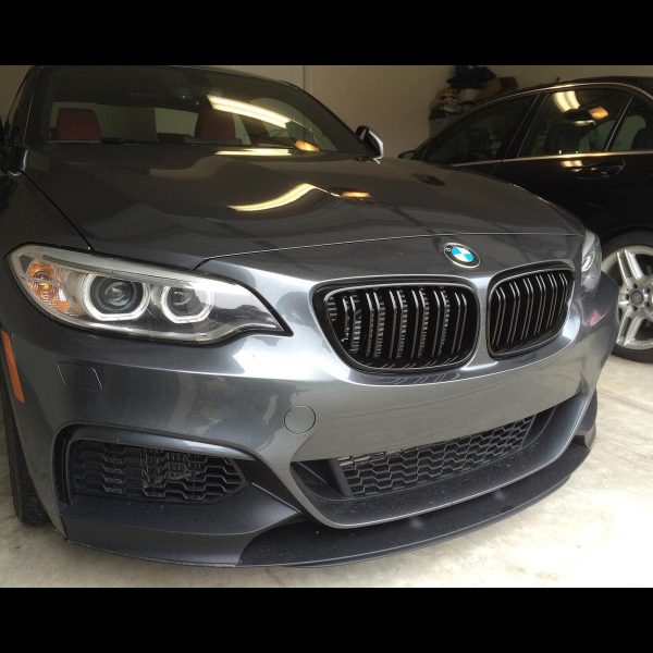 Parrilla Kidneys Riñones Negra Brillante BMW Serie 2 F22 Doble Vira - Imagen 2