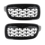 Parrilla Kidneys Riñones Diamantes BMW Serie 3 F30 Negra Brillante - Imagen 3