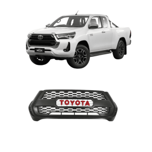 Parrilla tipo Gr para Toyota Hilux 2021-2024 Con LED