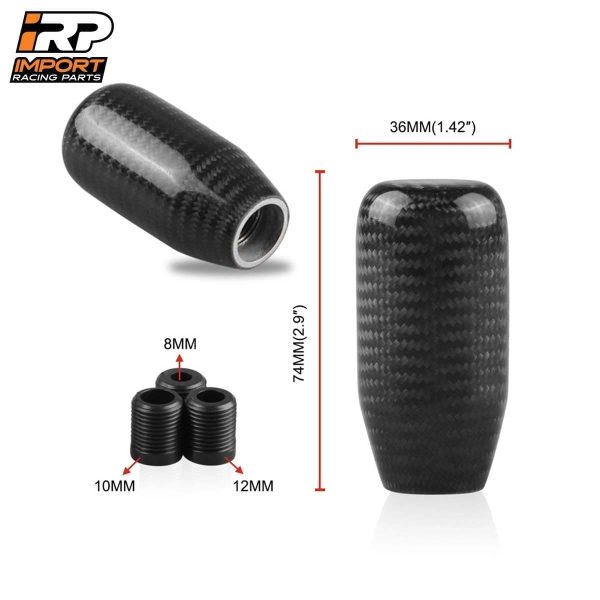 Pomo de Cambios de Fibra Carbono Real Universal Tuning 5ta/6ta - Imagen 11