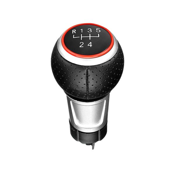 Pomo de Cambios GTI VW/Audi Detalle Rojo - Golf Bora Vento/A3 A4 A1 A5 Q5 Q3 - Imagen 1