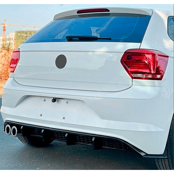 Difusor Trasero para Volkswagen Polo 18-25 estilo GTI Negro Brillante - Imagen 6