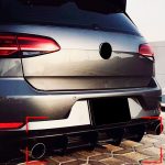 Difusor Trasero Aletas para Volkswagen Golf GTI MK7.5 17-19 - Imagen 2