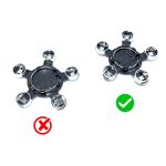 Kit  X4 Centros de Llanta Estrella AUDI A4 S4 S5 A5 Q5 TT 55mm 4F0601165N - Imagen 3
