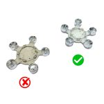 Kit  X4 Centros de Llanta Estrella AUDI A4 S4 S5 A5 Q5 TT 55mm 4F0601165N - Imagen 9