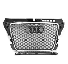 Parrilla Estilo Rs3 Para Audi A3 8p 08-13 Borde Cromado