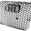 Parrilla Rs5 Para Audi A5 12-16 Negra Con Borde Cromado