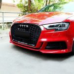 Parrilla Estilo Rs3 Para Audi A3 8v 17-20 Negra Quattro Negra - Imagen 4