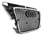 Parrilla Estilo Rs3 Para Audi A3 8p 08-13 Borde Cromado - Imagen 4