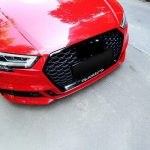 Parrilla Estilo Rs3 Para Audi A3 8v 17-20 Negra Quattro Negra - Imagen 3