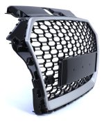 Parrilla estilo Rs3 para Audi A3 8v 17-20 Negra con Borde Gris + Quattro - Imagen 2