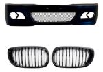Kit Paragolpe + Parrillas Para Bmw E46 M3 Lci 02-05 Negro