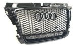 Parrilla Rs3 Audi A3 8p 08-13 Borde Negro Con Quattro Debajo Negro - Imagen 2