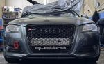 Parrilla Rs3 Audi A3 8p 08-13 Borde Negro Con Quattro Debajo Negro - Imagen 4