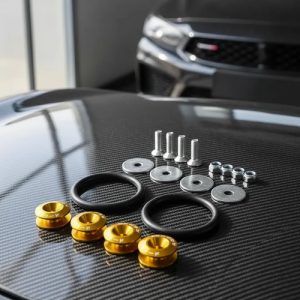 Sujetador Paragolpes Universal Auto Dorado JDM