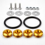 Sujetador Paragolpes Universal Auto Dorado JDM - Imagen 6