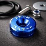 Sujetador Paragolpes Universal Auto Azul JDM - Imagen 4