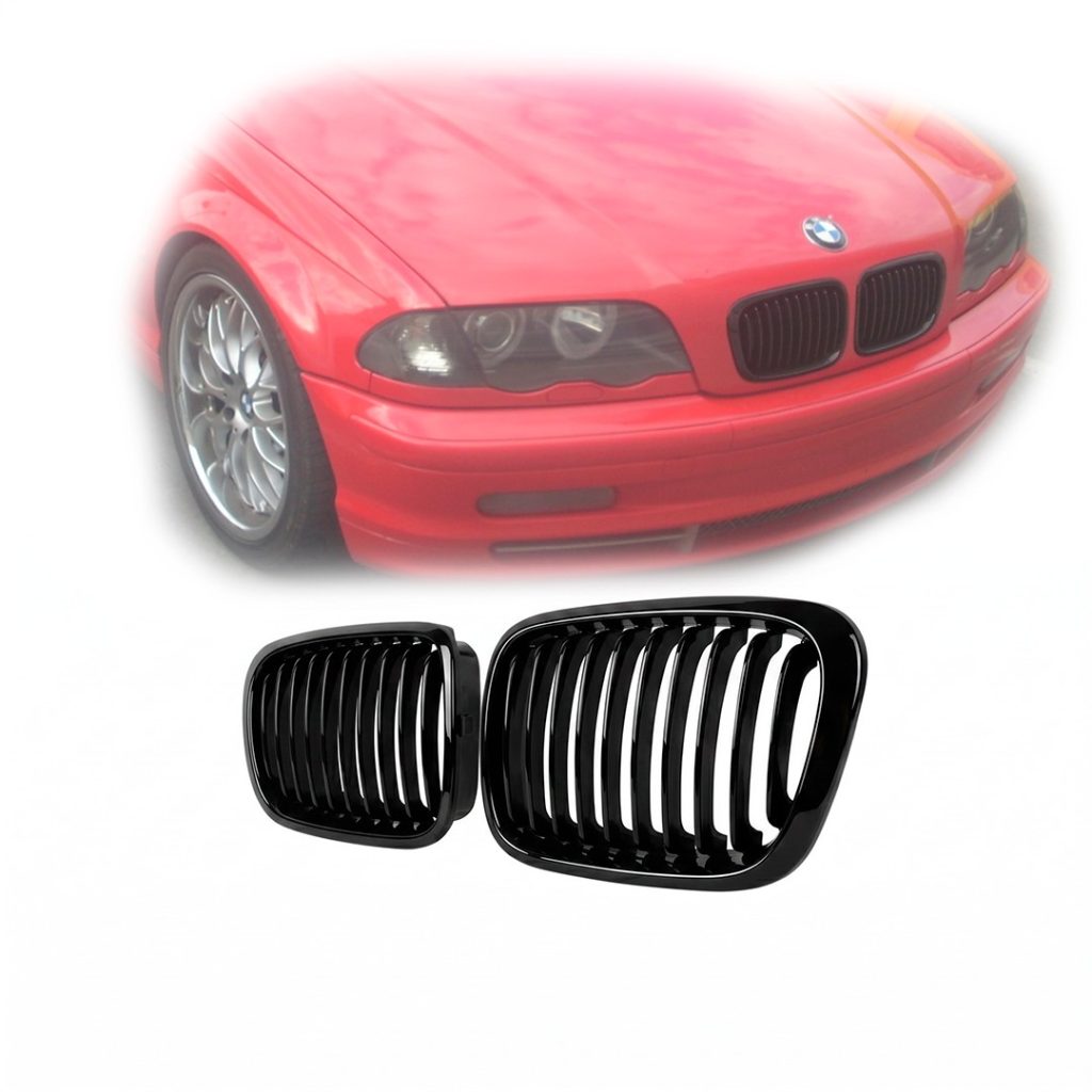 Parrilla BMW E46 99 01 Pre LCI Delantera Ri n M3 Negra Brillante IRP parrilla-bmw-e46-99-01-pre-lci-delantera-ri-n-m3-negra-brillante-irp