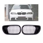 Parrilla BMW E46 02-05 LCI Delantera Riñón M3 Negra Brillante