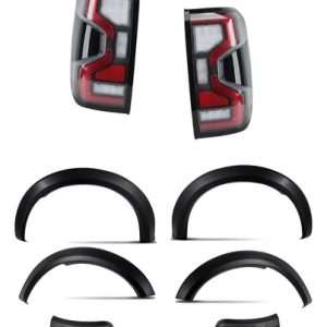 Kit Fenders + Faros Led Raptor Ford Ranger T9 23-26 Negro