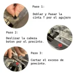 Kit 20 Ganchos Grampas Clips Pasarueda Plasticos Universal - Imagen 4